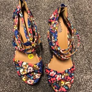 Charlotte Russe Floral Wedges